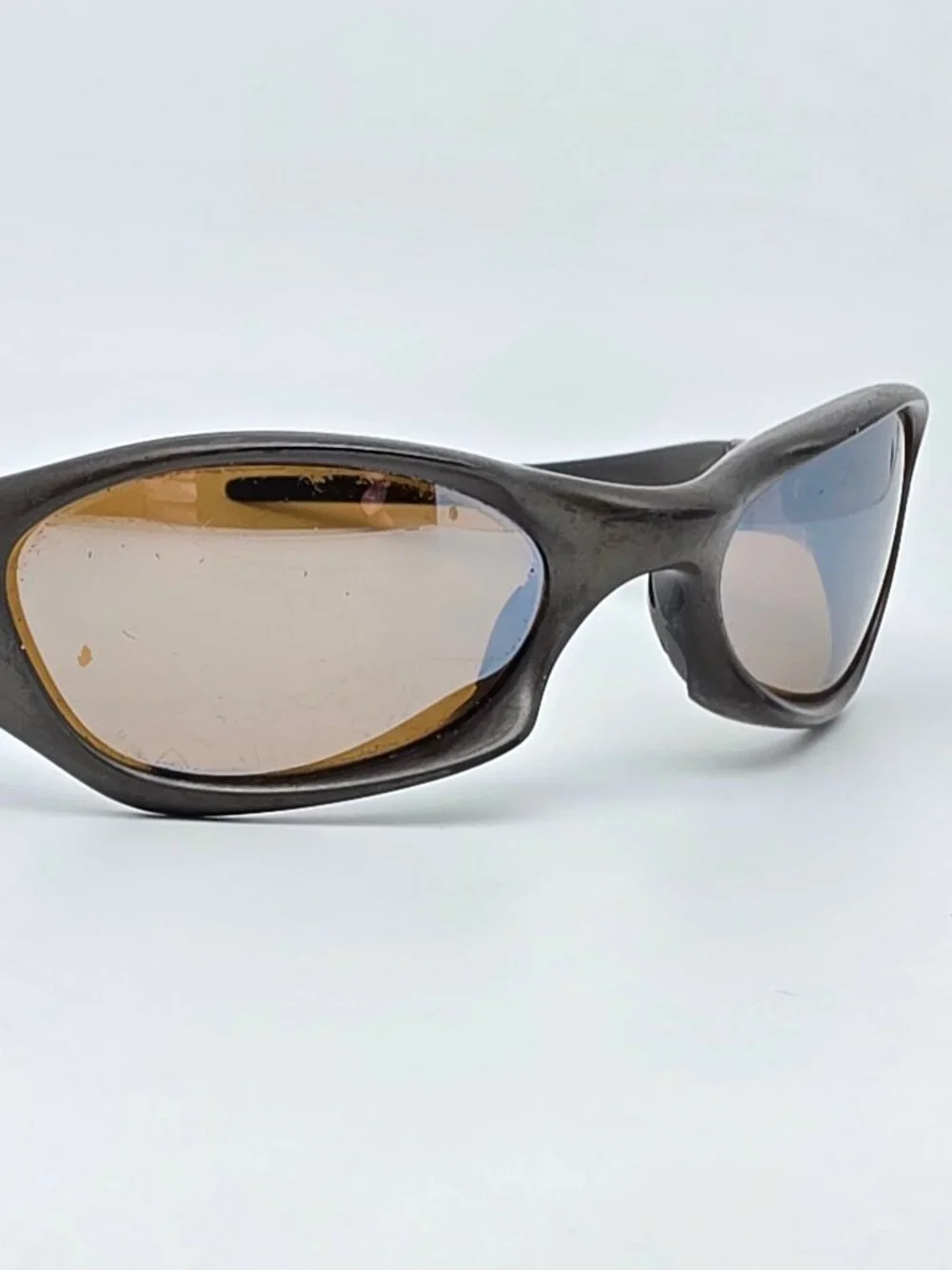Oakley 03-878 Valve 1.0 Bronze Frame Titanium Iridium Polarized Lens Sunglasses